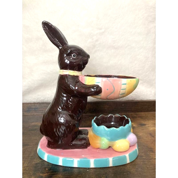 Adorable EASTER Chocolate Bunny Oil Burner - Bunny Rabbit Wax Warmer - Picture 7 of 9